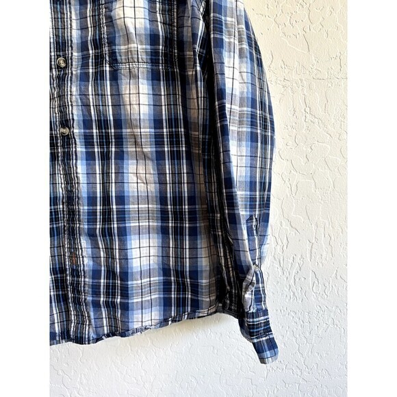 Original Weatherproof Vintage Flannel Long Sleeve Shirt Men's Size L Button up - Picture 14 of 16